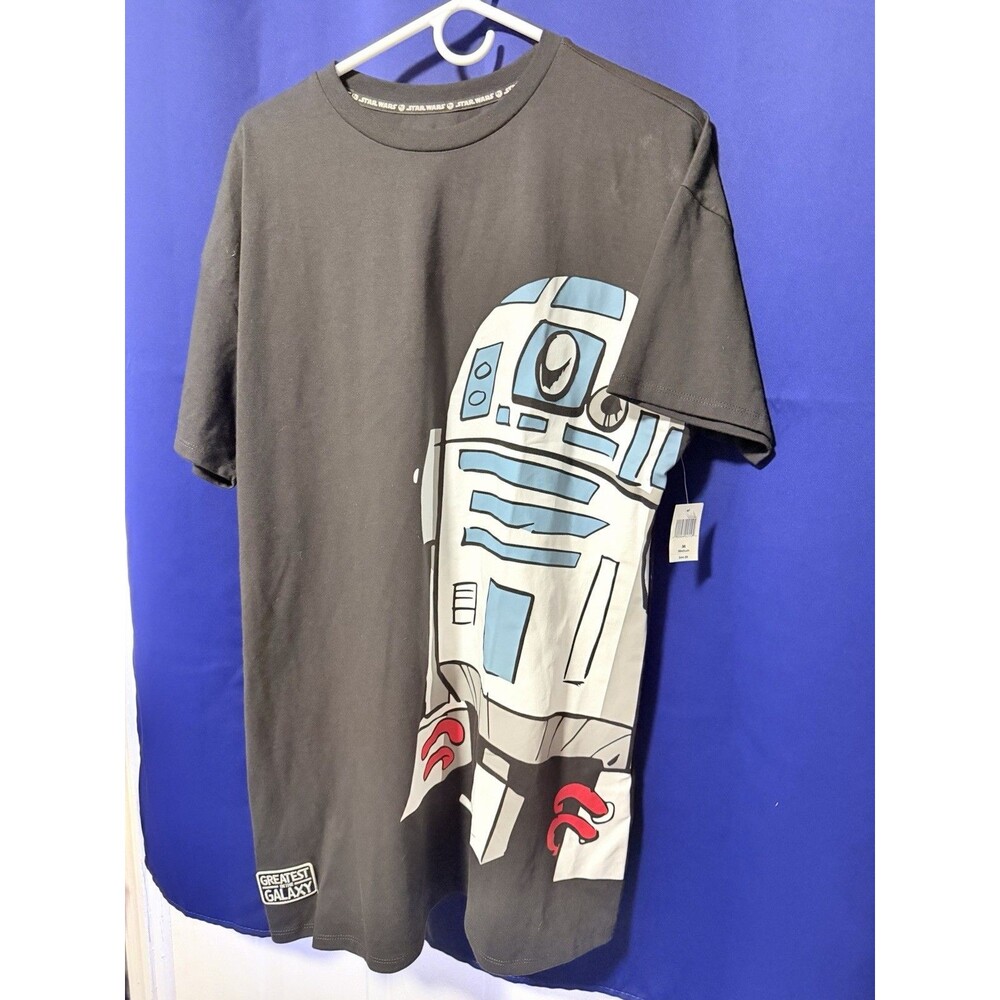 NWT - Black R2D2 Disney Star Wars T-Shirt Dress - MEDIUM